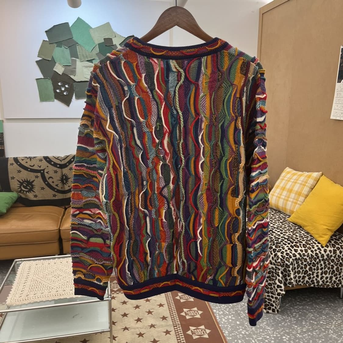 림노스 보헤미안 에스닉 펑크 인디언 울 뜨개 니트 M C10131 상품이미지4