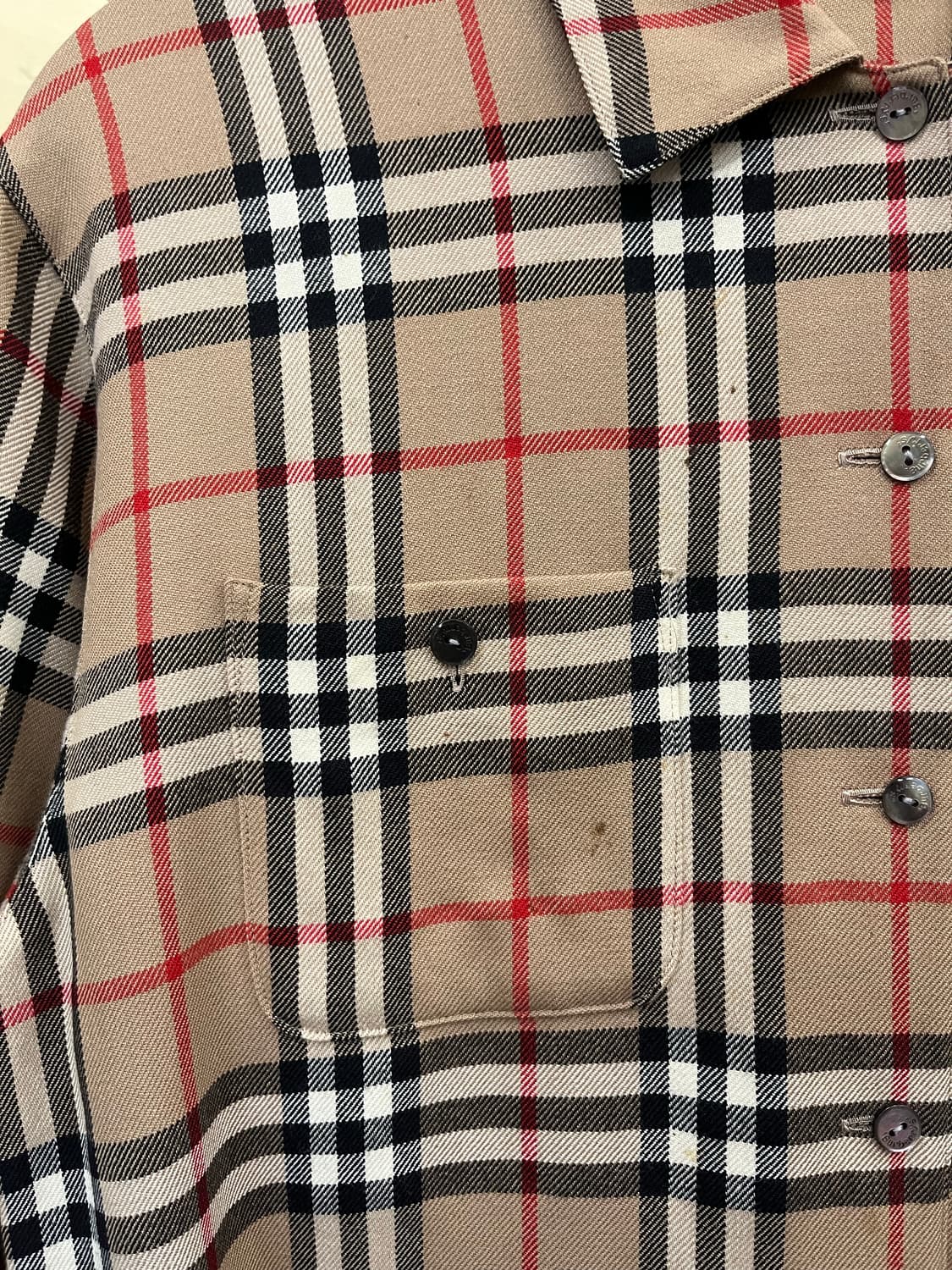 버버리 울 체크 셔츠 #csz809 상품이미지3