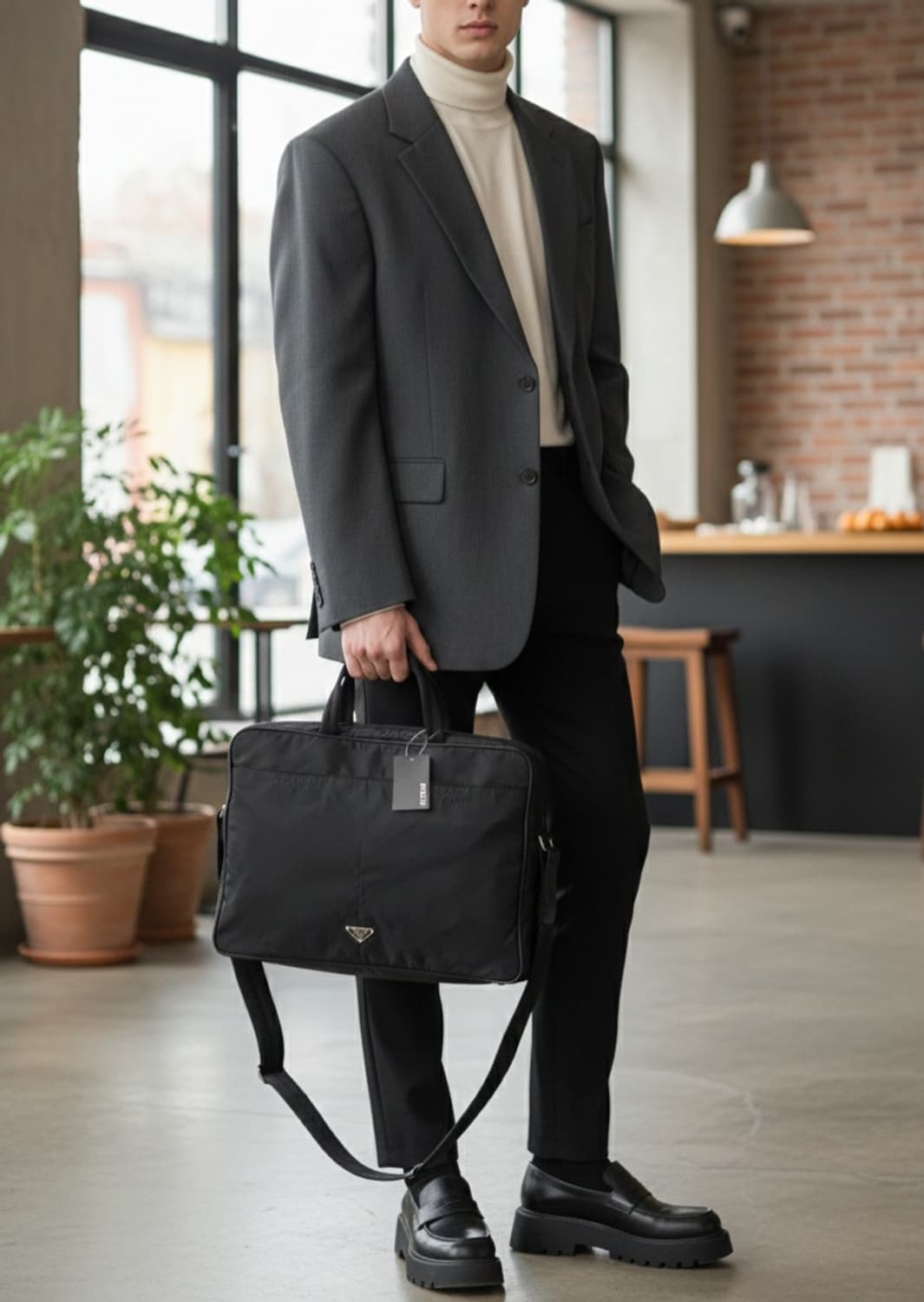 정품 프라다 브리프케이스 서류가방 상품이미지3