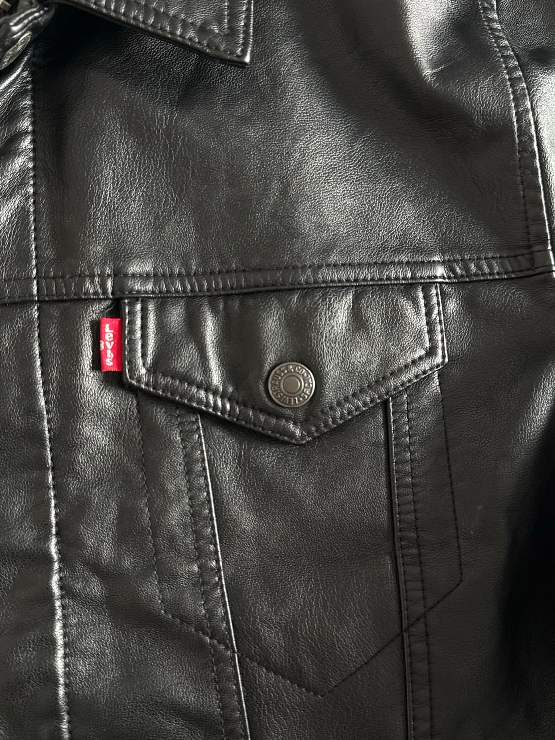 [L] 리바이스 레더 트러커 자켓 상품이미지3