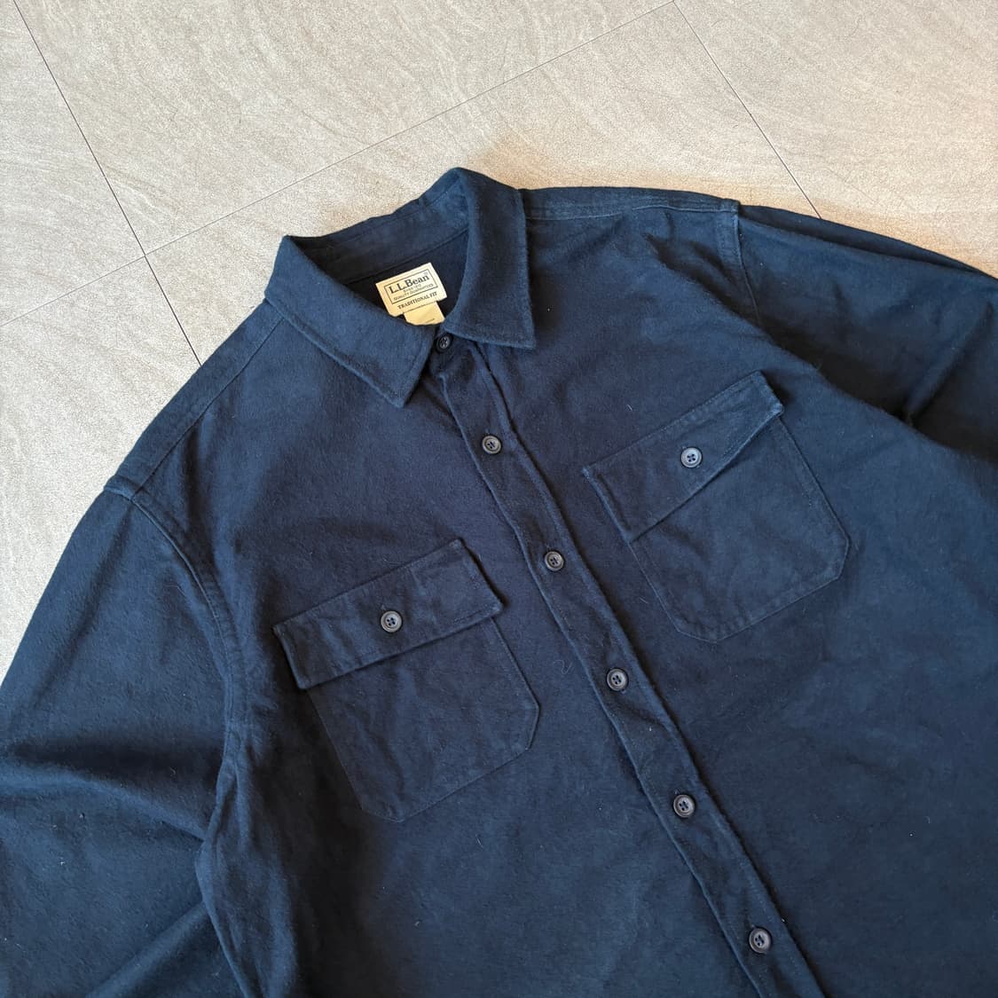 L.L.bean 정품 엘엘빈 네이비 코듀로이 긴팔 셔츠 상품이미지2