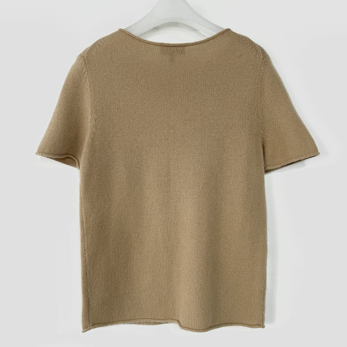 띠어리 100% 캐시미어 반팔 니트 탑 상품이미지4