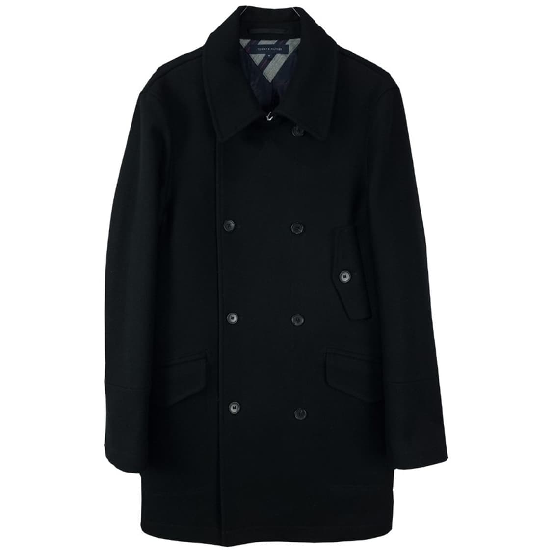 [타미힐피거] 모직 피코트 블랙 M18608 상품이미지2