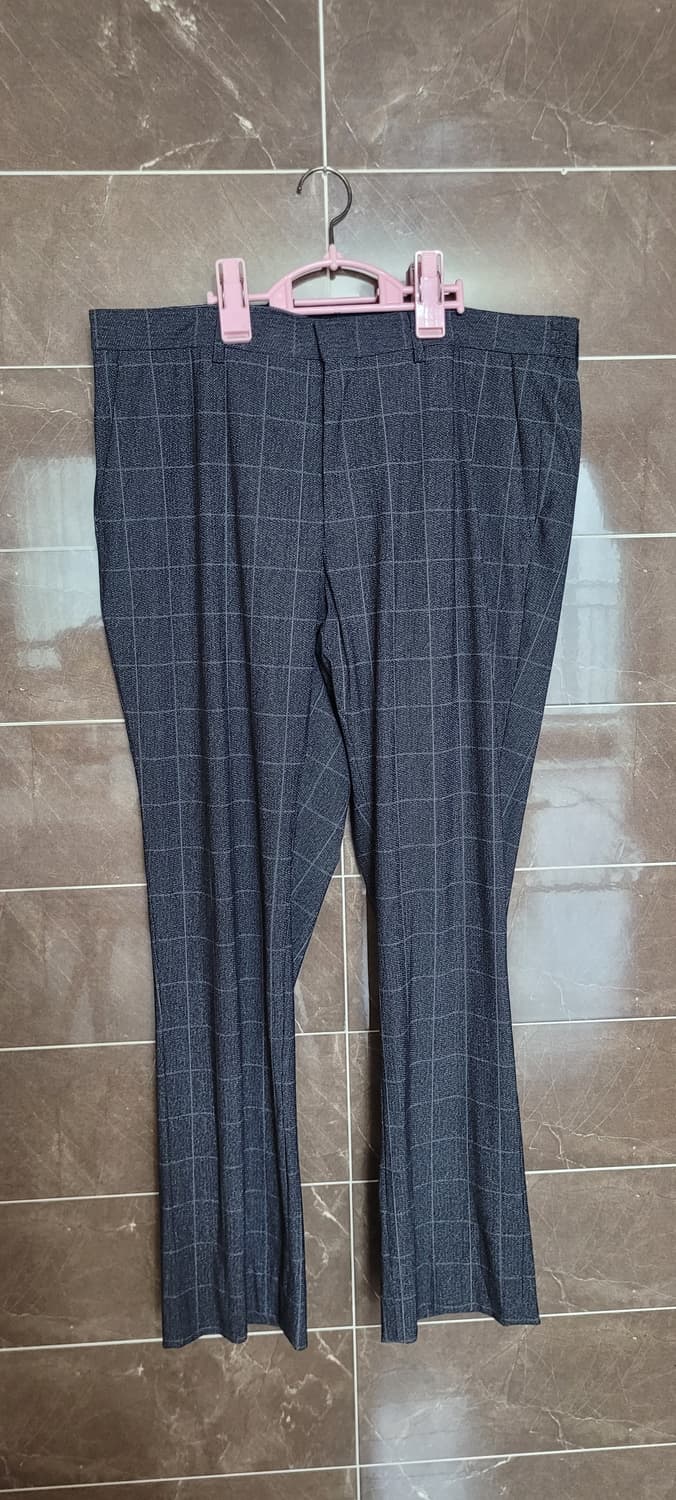 👔남성35인치👔STCO 클래식핏 체크 팬츠 그레이(여름용) 상품이미지1