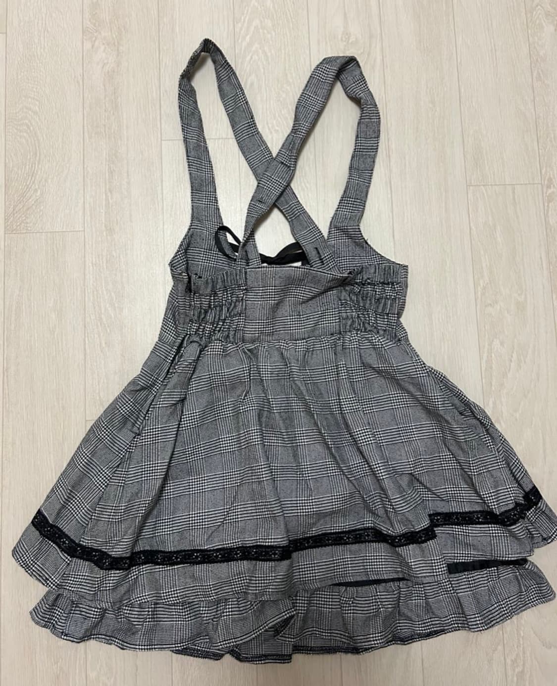 리즈리사 리즈메로 서스펜더 스커트 상품이미지2