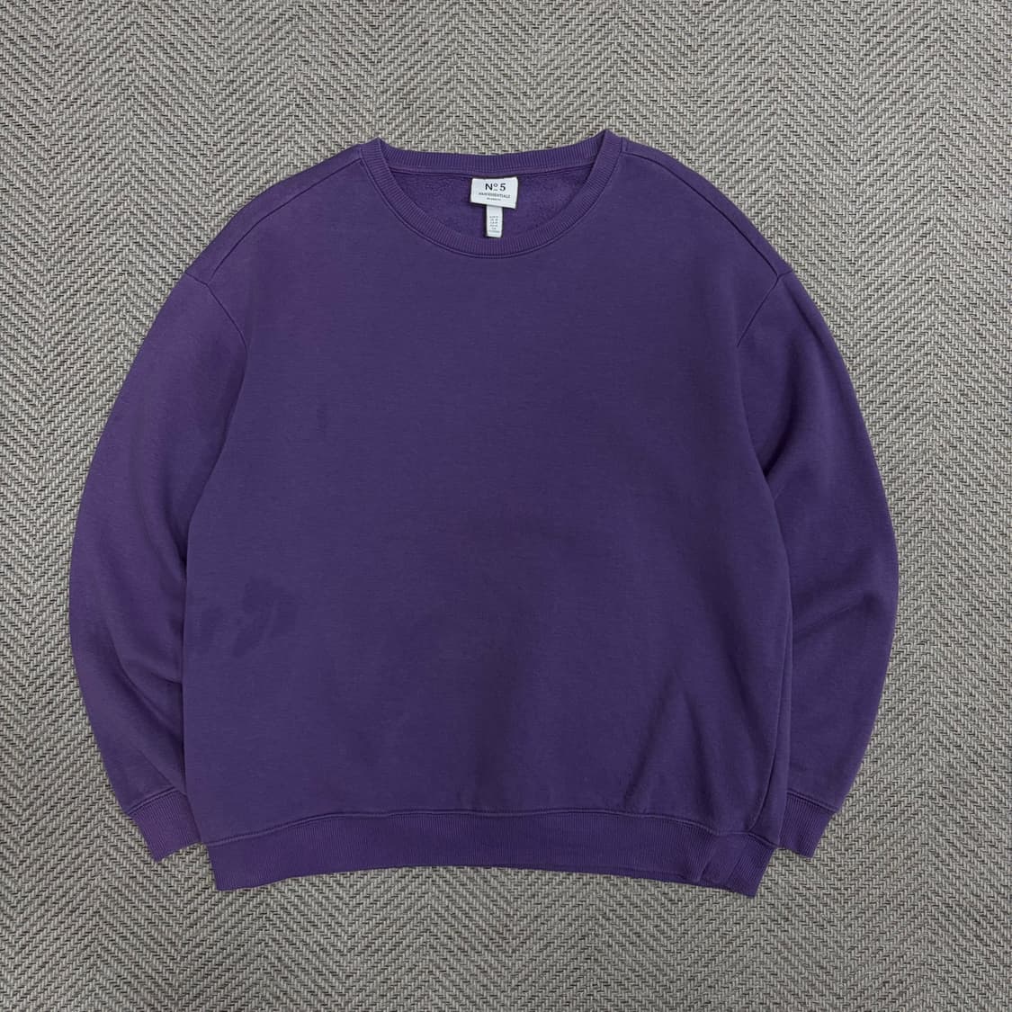 h&m 에센셜 퍼플 맨투맨 v1204 상품이미지1