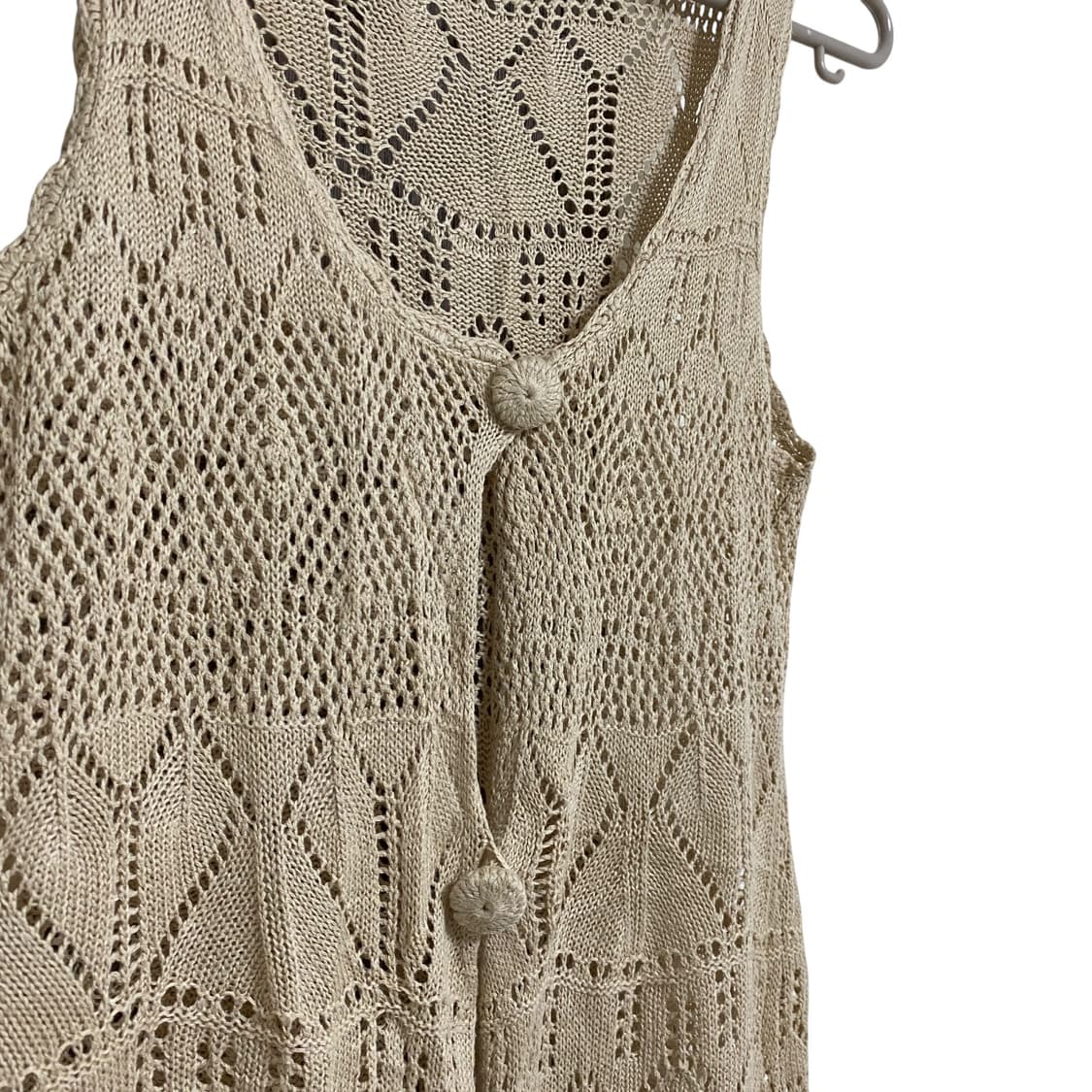 크로쉐 베이지 롱 가디건 상품이미지3