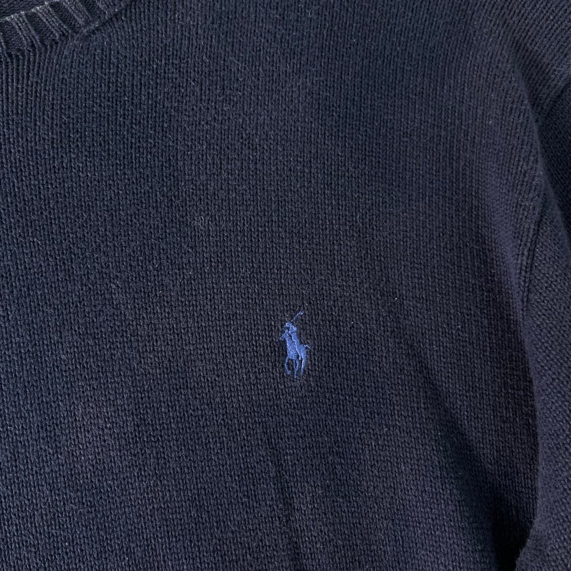 100 폴로랄프로렌 코튼 네이비 니트 상품이미지3