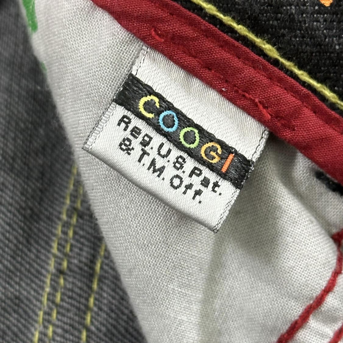 34 COOGI 쿠지 자수 엔지니어드 와이드 생지 데님팬츠 상품이미지7