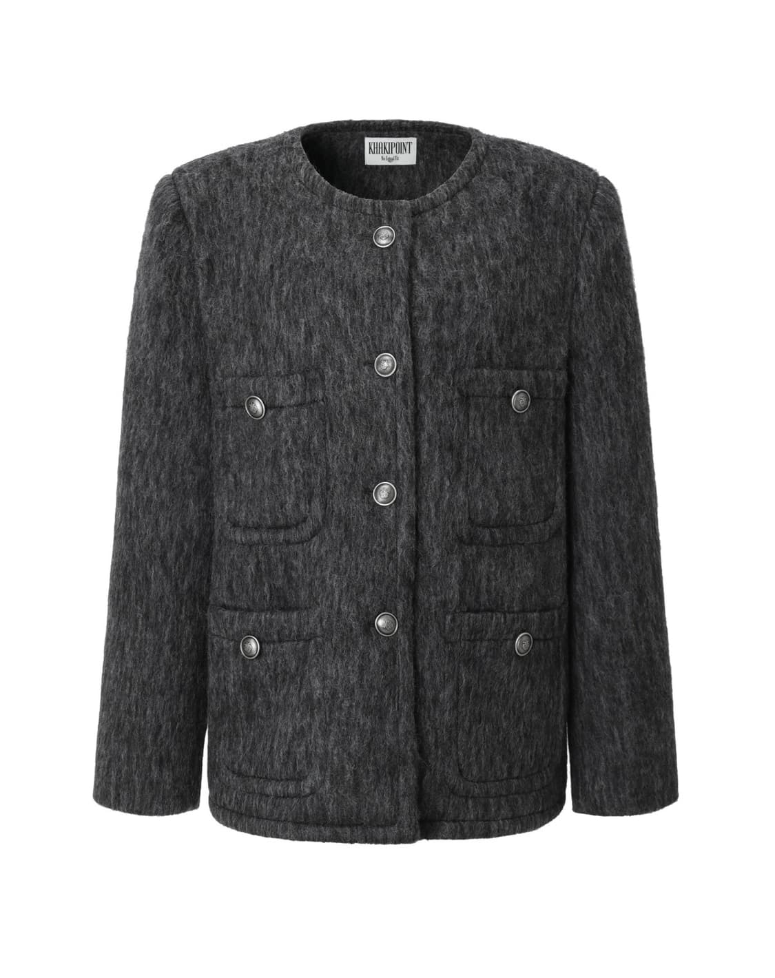 카키포인트 엔틱 울 트위드 자켓 상품이미지2