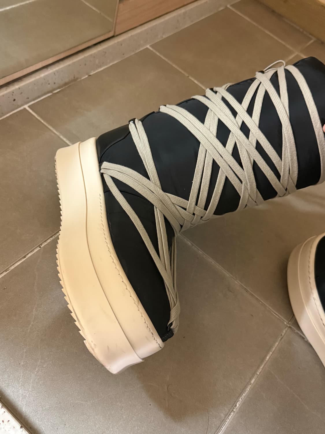 릭오웬스 몽클레어 빅락 부츠 42 복원완 상품이미지7