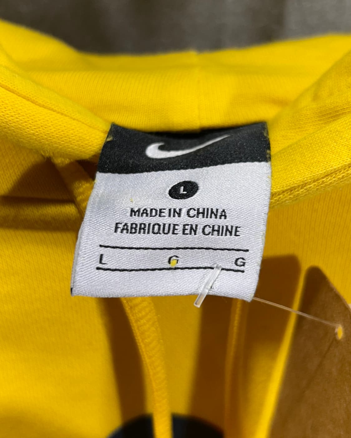 L 나이키 아스날 거너스 그래픽 옐로우 기모 후드티  상품이미지5