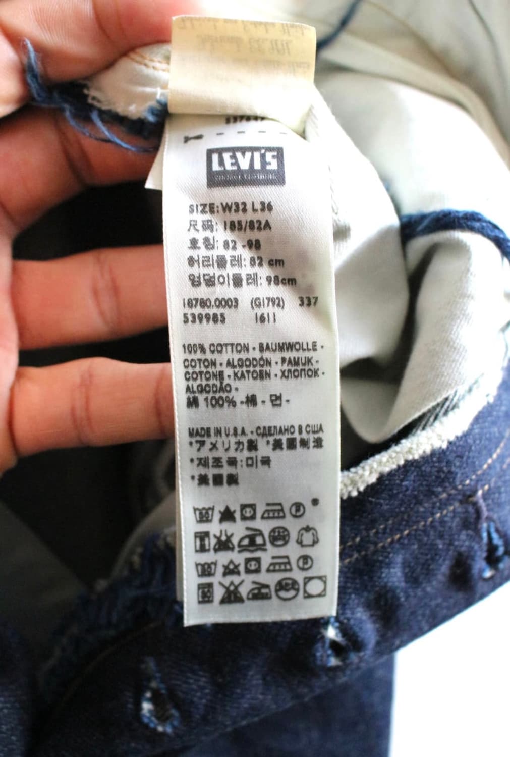 LVC 1878 501XX 셀비지 데님 made in usa 상품이미지8