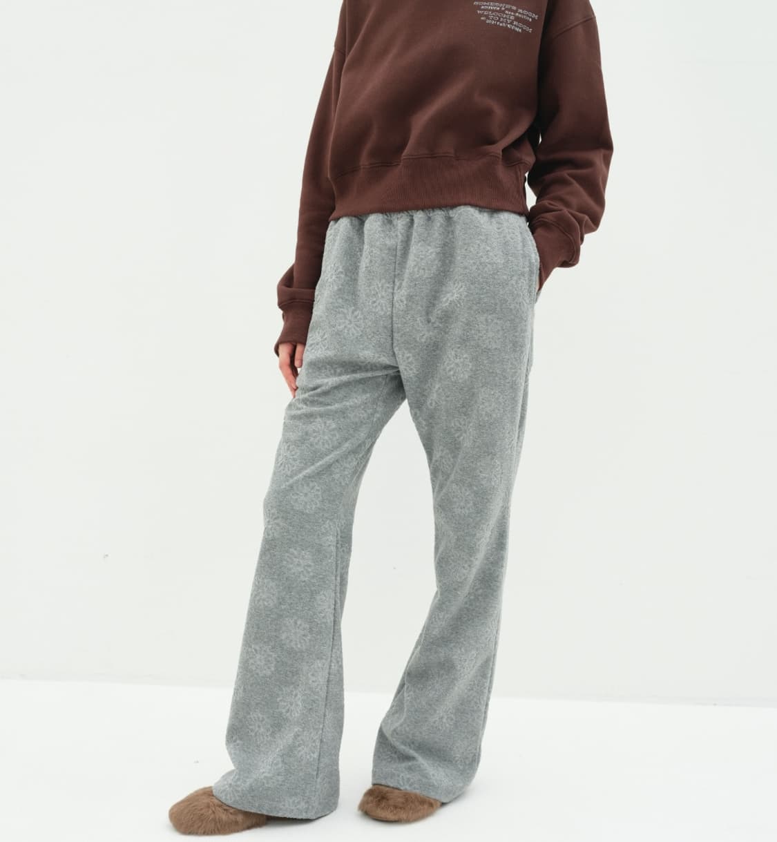 엔조블루스 테리플라워 밴딩팬츠 상품이미지1