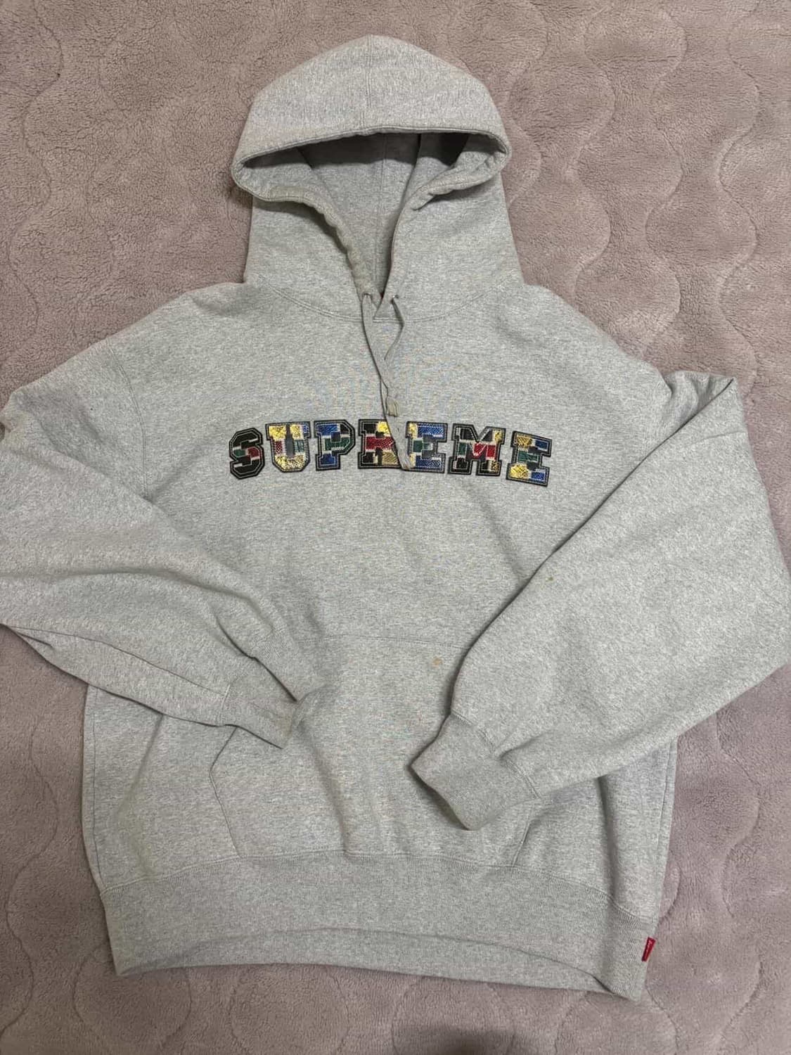 슈프림 컬리지에이트 패치워크 후드 상품이미지1