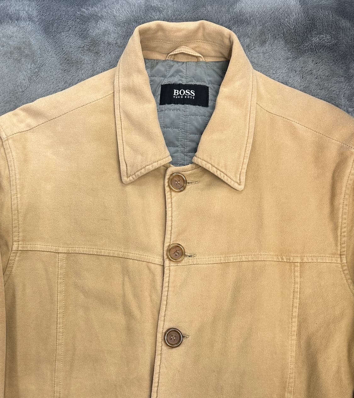 90s HUGO BOSS 코튼 울 자켓 52 상품이미지4