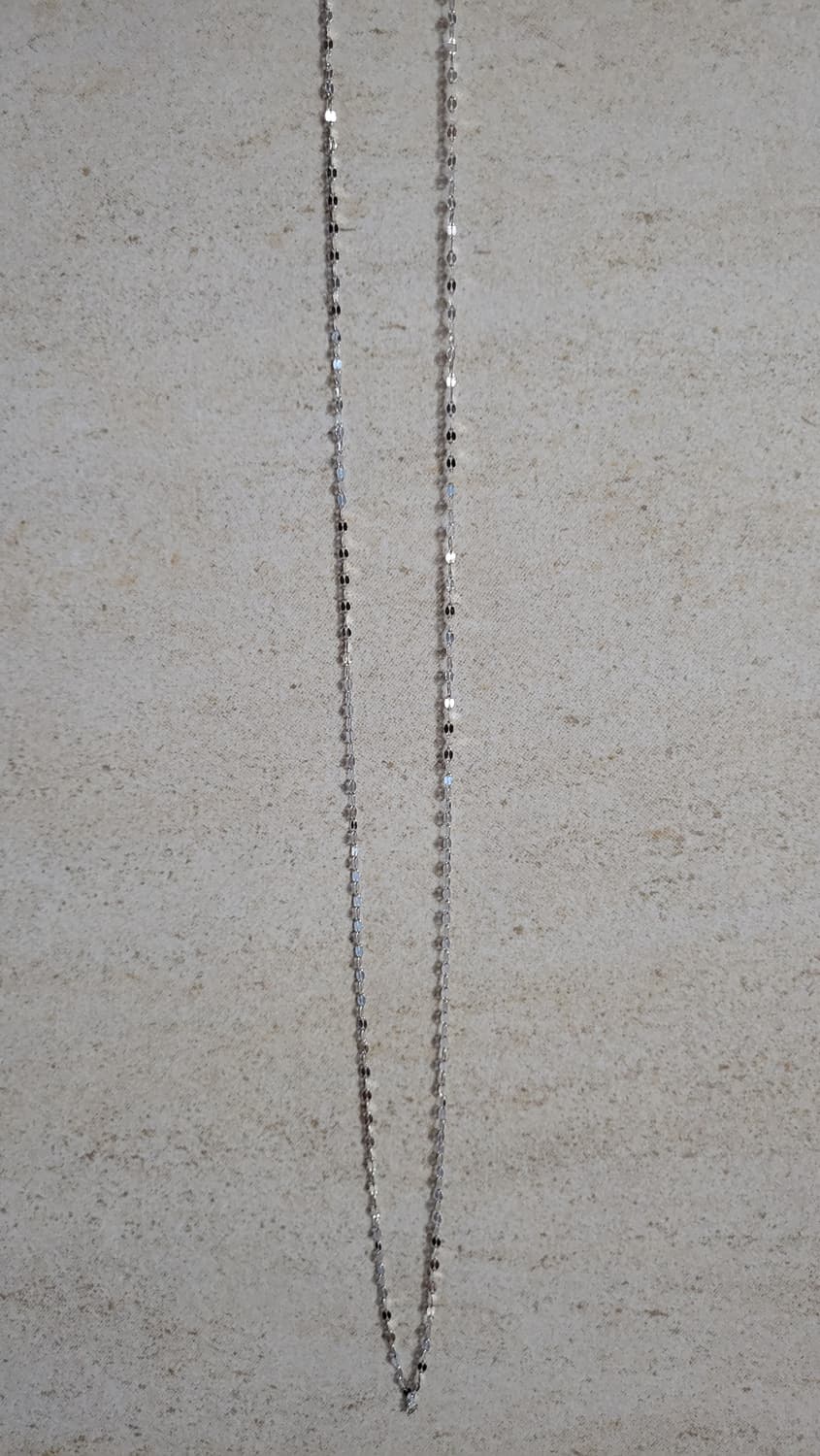 14k화이트골드 체인목걸이 상품이미지2