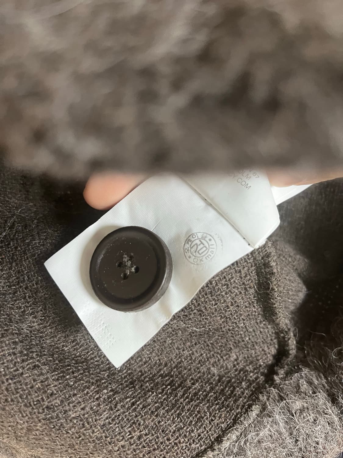 아워레가시 몰그레이 모헤어 가디건 상품이미지4