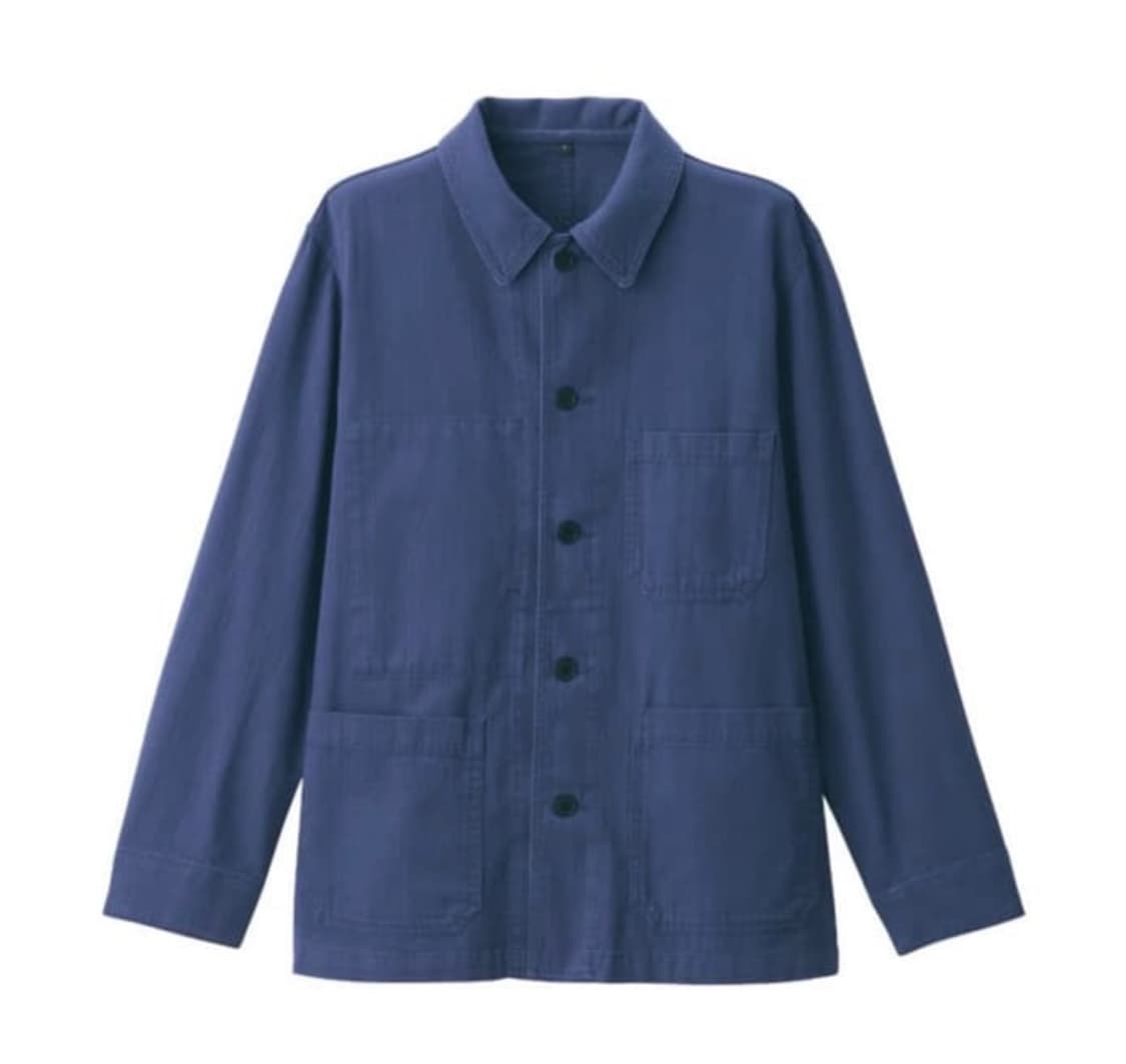 muji무인양품 케이폭혼방헤링본 커버올 초어자켓 구매 상품이미지1