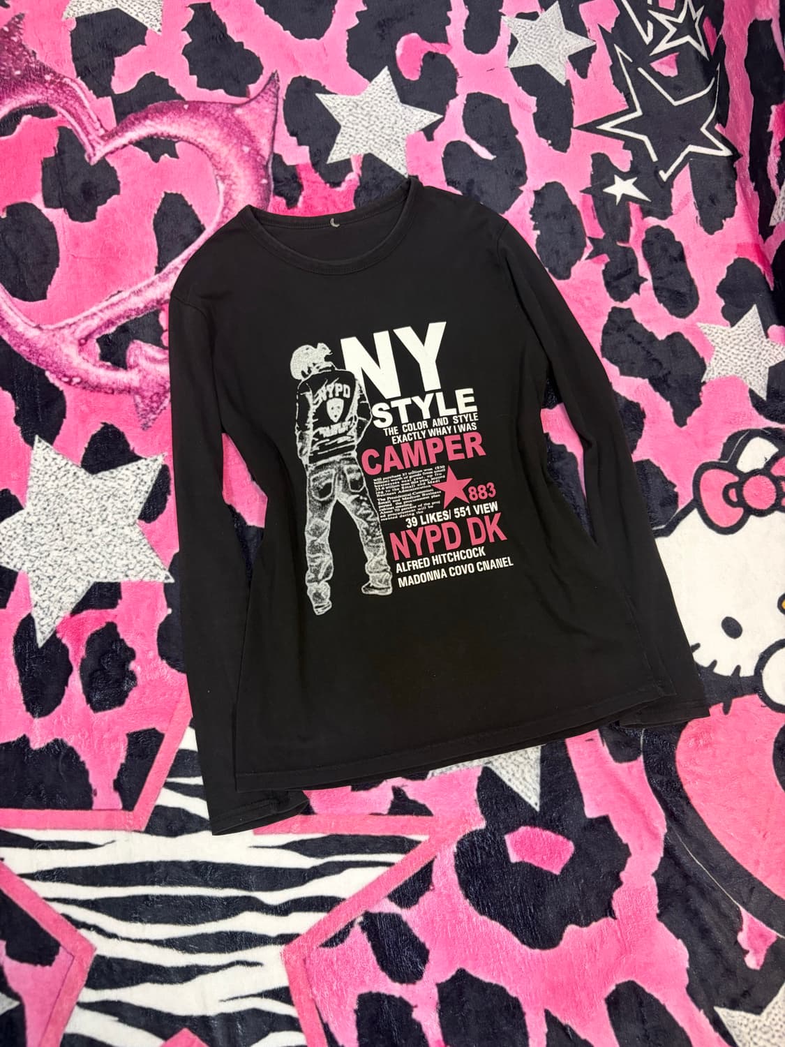 Y2K NY Graphic lettering Long Sleeve 상품이미지8