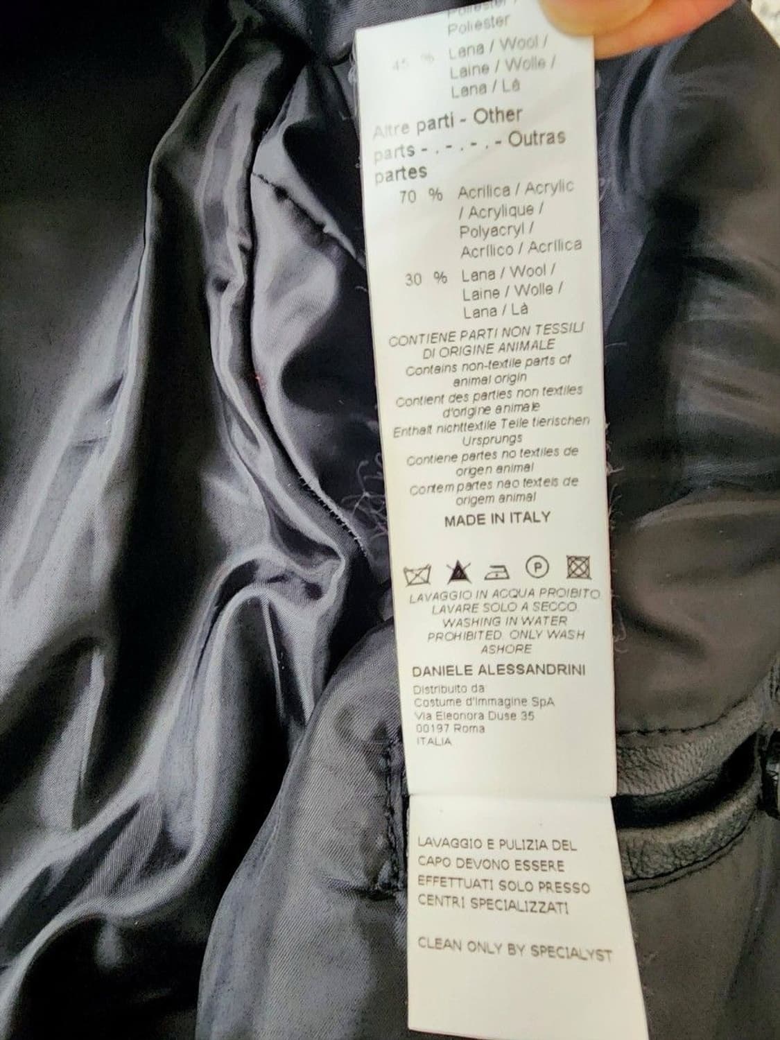 Italy wool docking hooded leather 상품이미지5