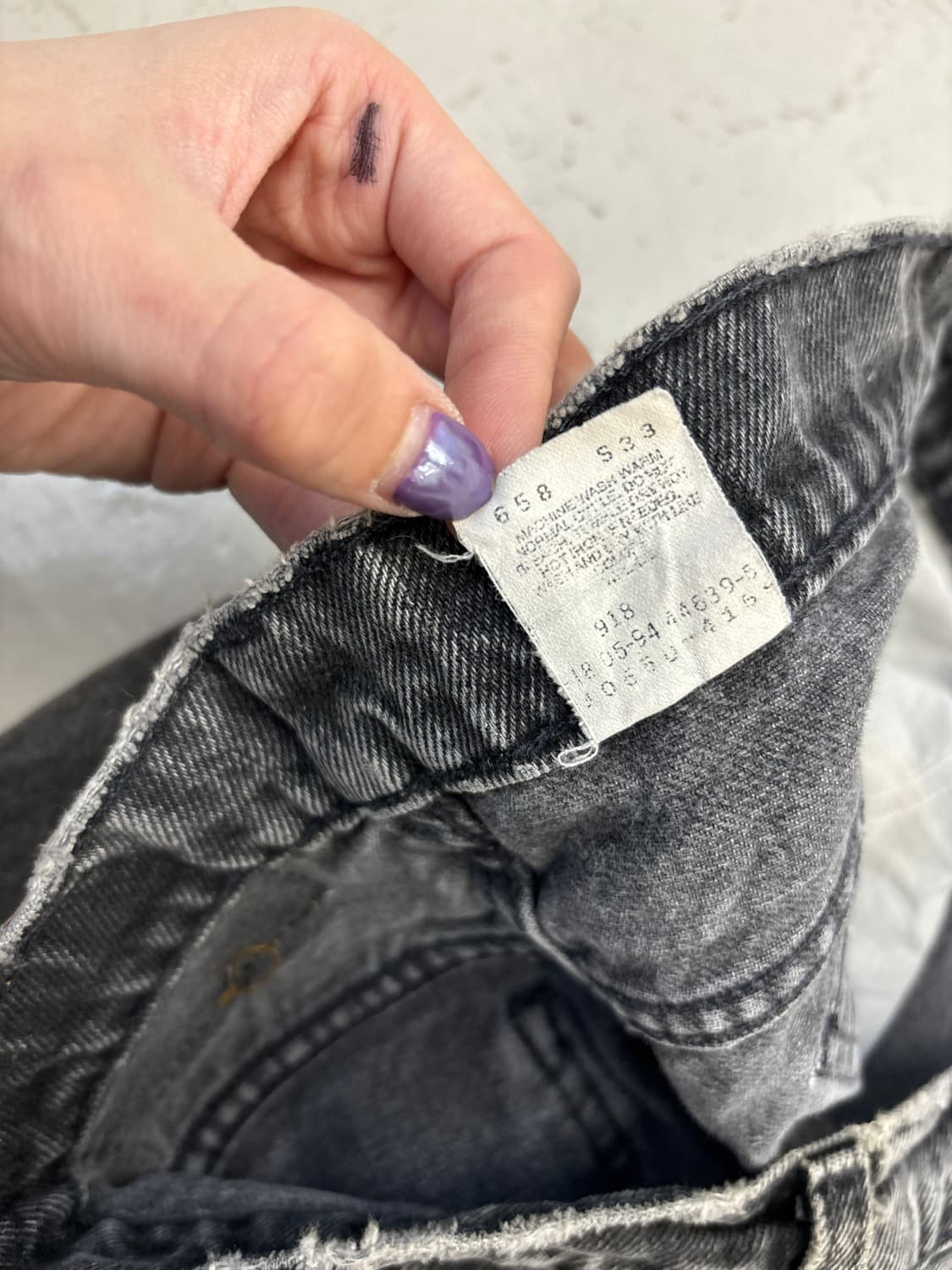 MADE IN USA 🇺🇸  90's 리바이스 550 오렌지탭 흑청 상품이미지9