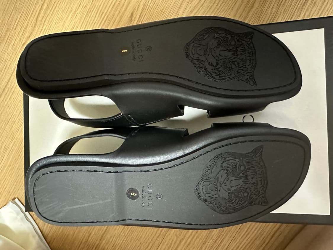 구찌 남성 GG샌들 블랙(5UK) 상품이미지6