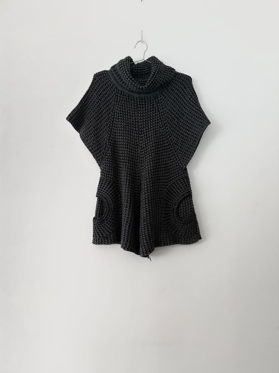Round pocket twinkle half knit / gray 상품이미지1