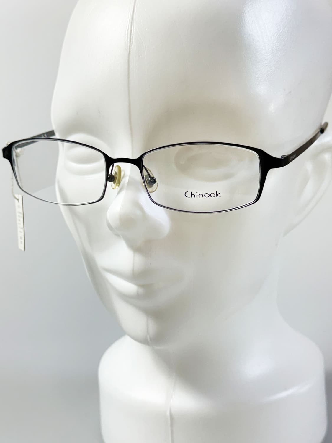 CHINOOK 블랙 메탈 슬림 스퀘어 빈티지 안경 상품이미지8