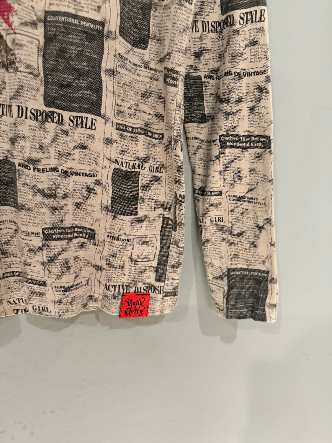 newspaper uk flag printing long sleeve 상품이미지7