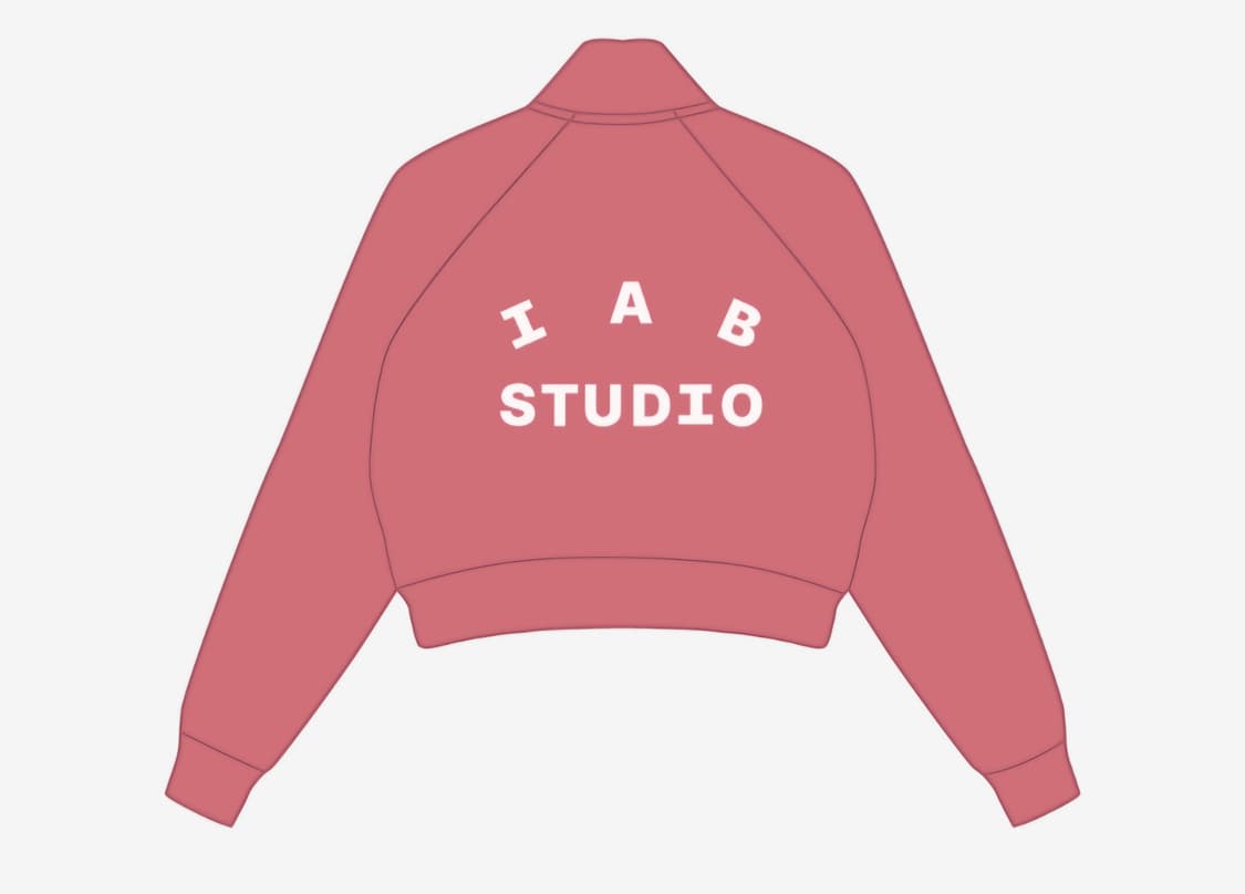 (새상품) 아이앱 스튜디오 IAB 크롭 하프 집업 핑크 상품이미지2