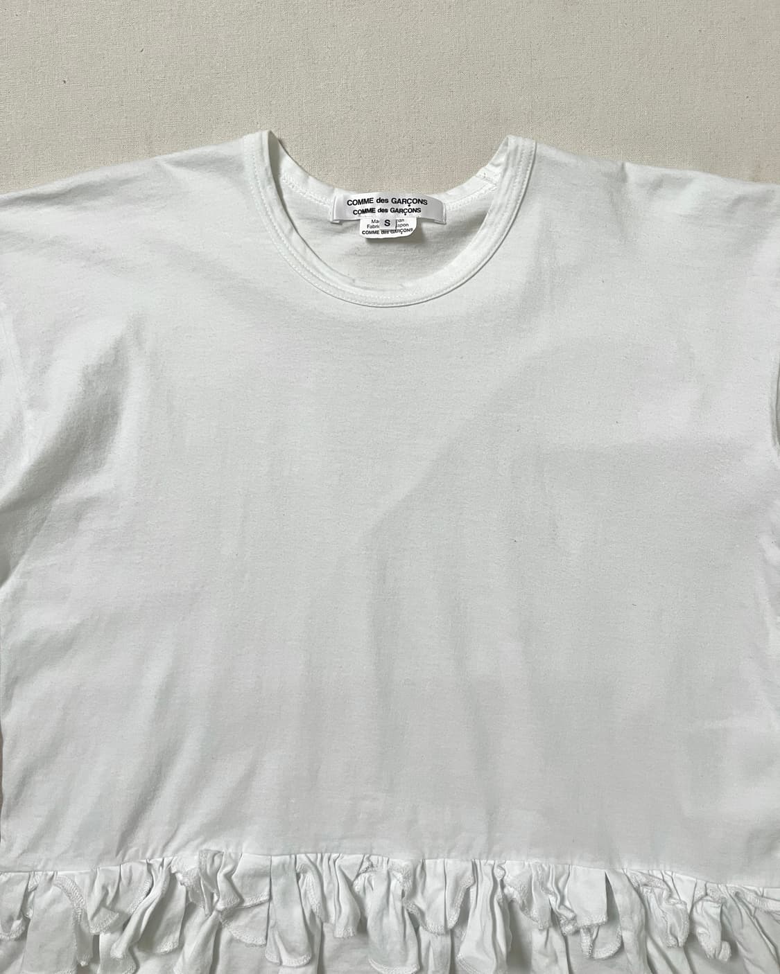 꼼데가르송 프릴 헴 티셔츠 comme des garcons frill 상품이미지5
