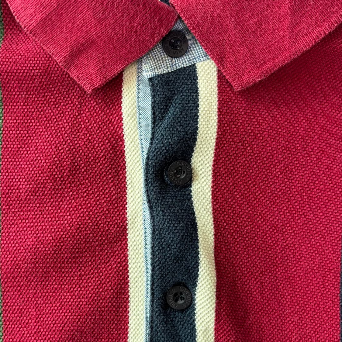 캐나디안 컨트리 멀티 스트라이프 빈티지 폴로셔츠 상품이미지4