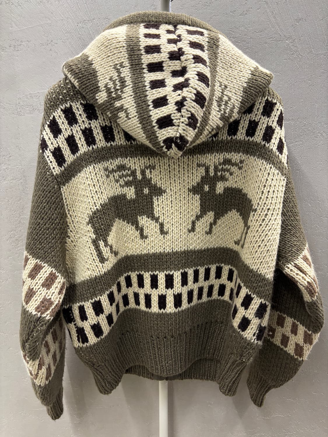 더오픈프로덕트 노르딕 니트 후드 집업 OS 상품이미지6