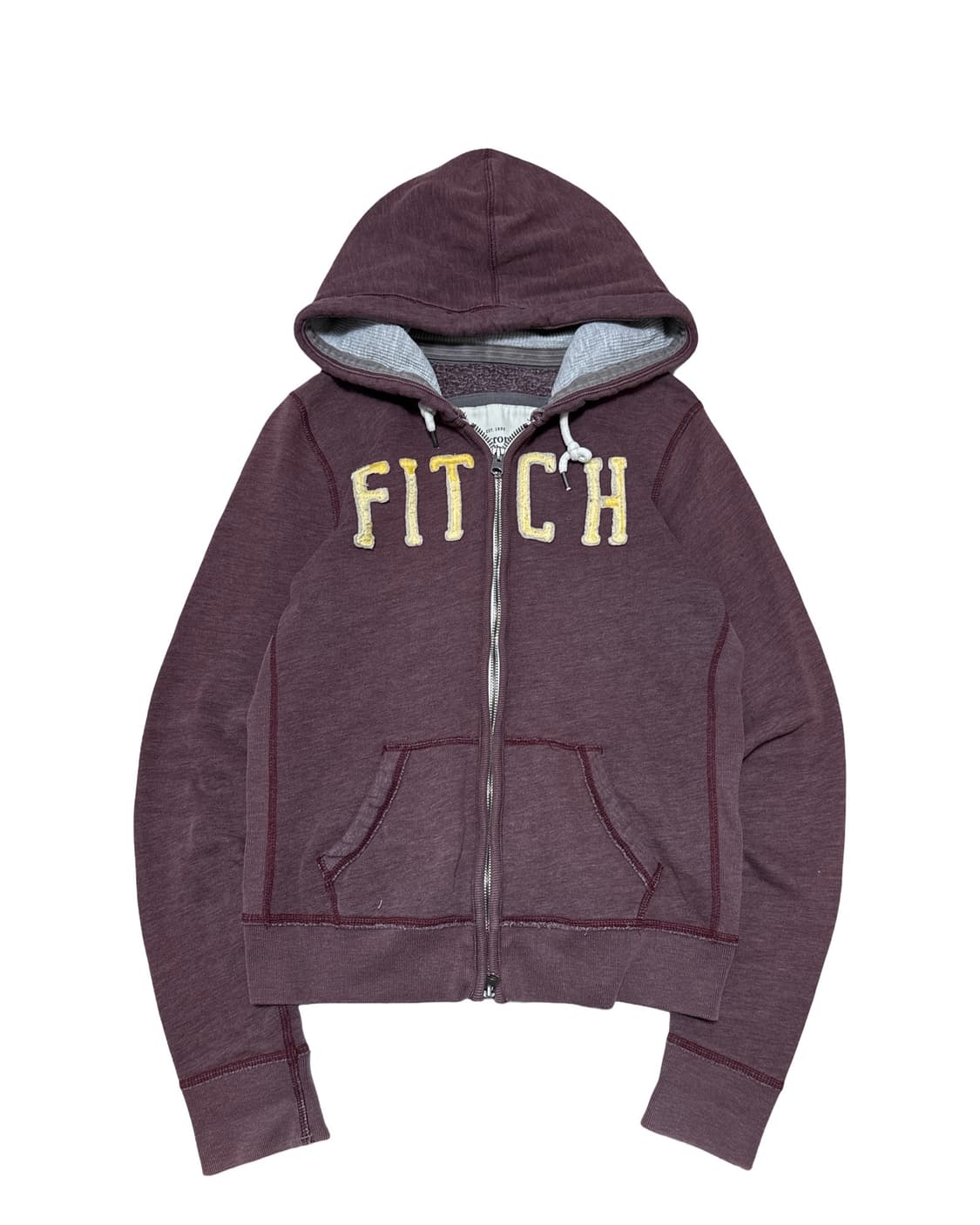 아베크롬비 y2k 버건디 후드집업 상품이미지1