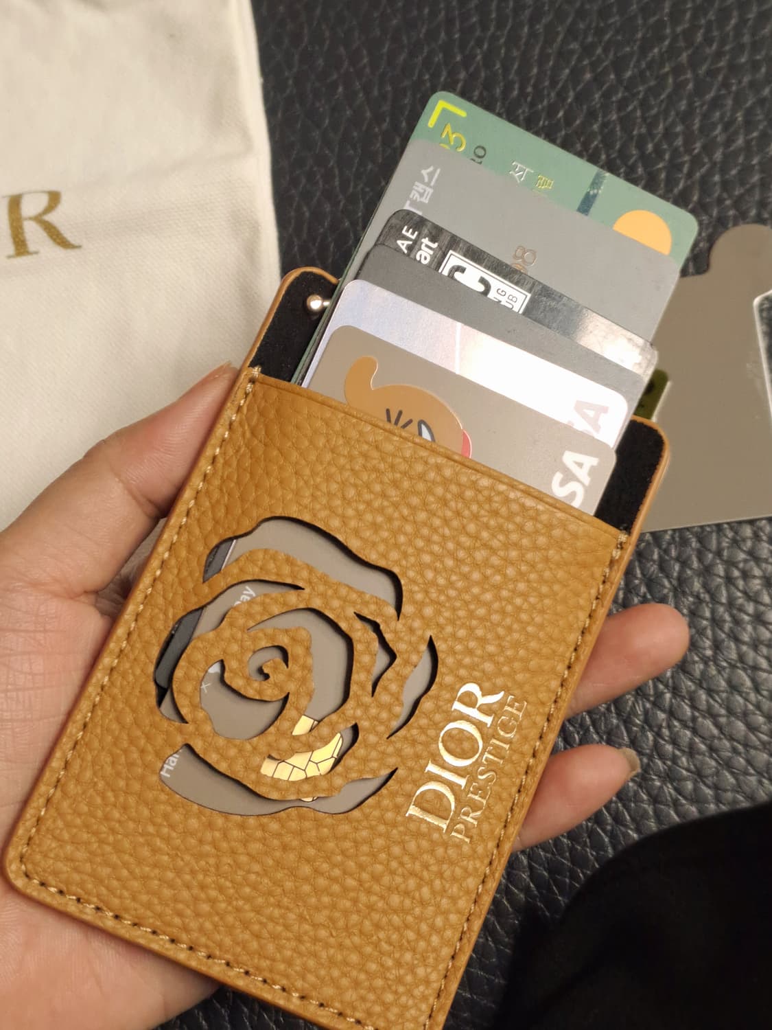 디올 미러 키링 카드지갑 + 파우치 세트 상품이미지5