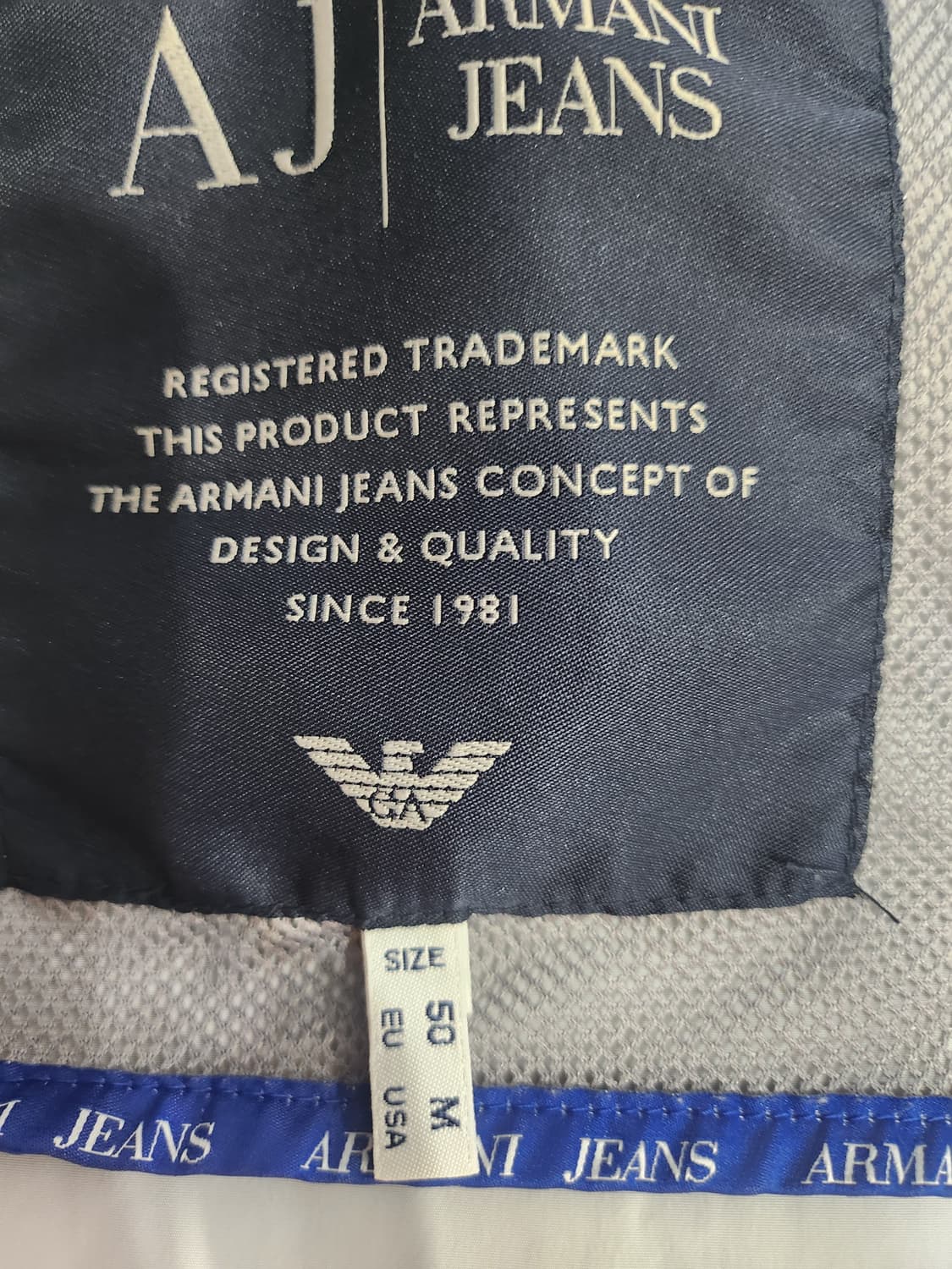 아르마니진스 화이트 바람막이 M 상품이미지8