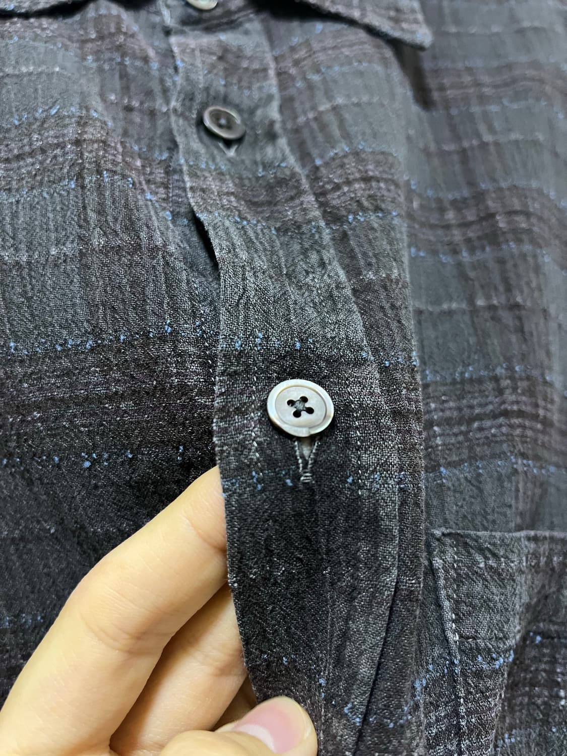 [1,S]이얼즈어고 더티 워시드 포이카 더스티블랙 브라운 상품이미지5