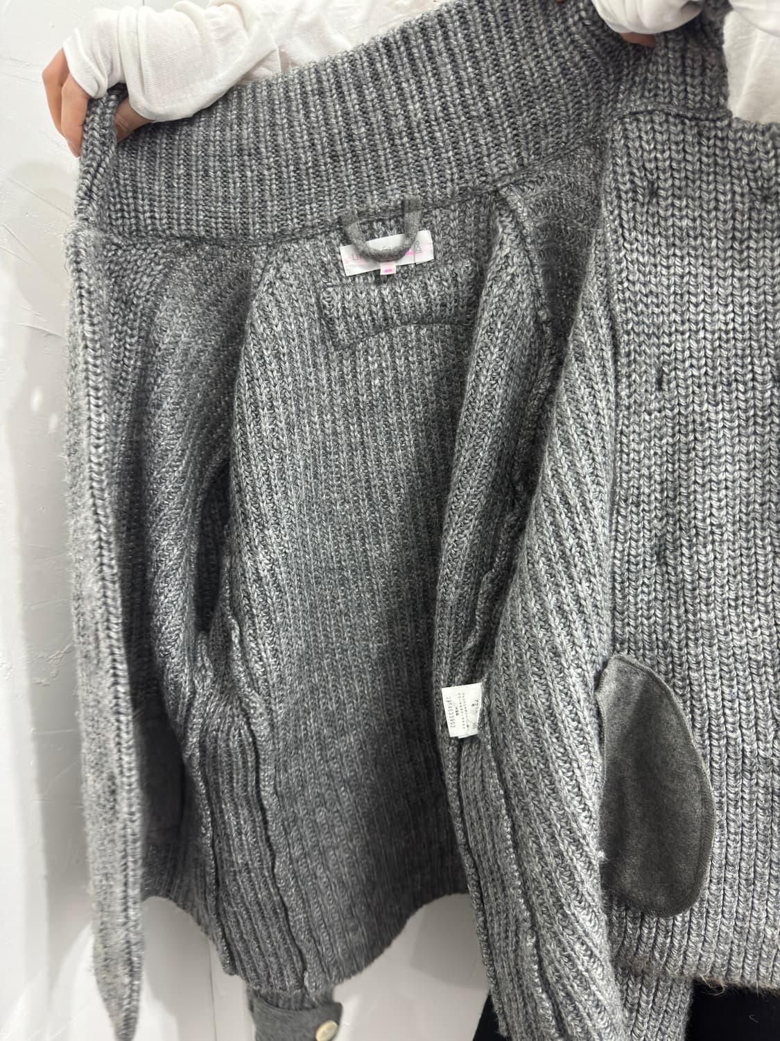 junko shimada dubble button knit cardiga 상품이미지7