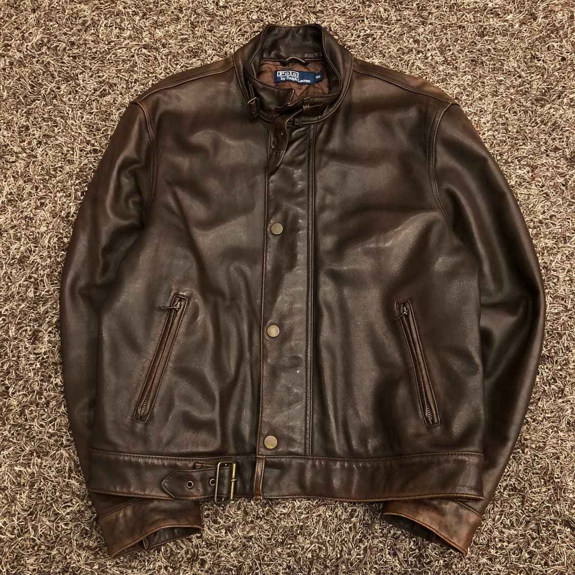 폴로 랄프로렌 양가죽 해링턴 퀄팅 램스킨 레더 자켓 상품이미지3