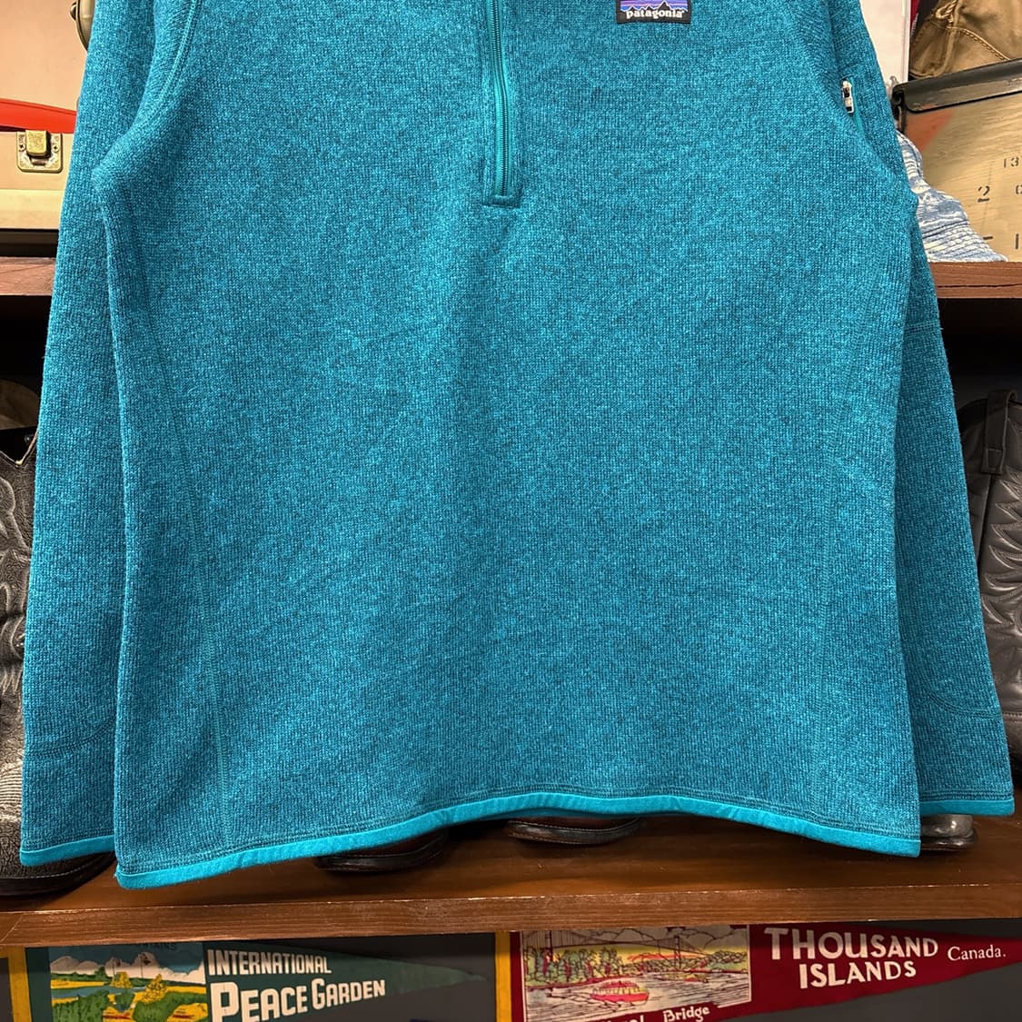파타고니아 베터 스웨터 반집업 풀오버 플리스 아쿠아마린 N886 상품이미지4