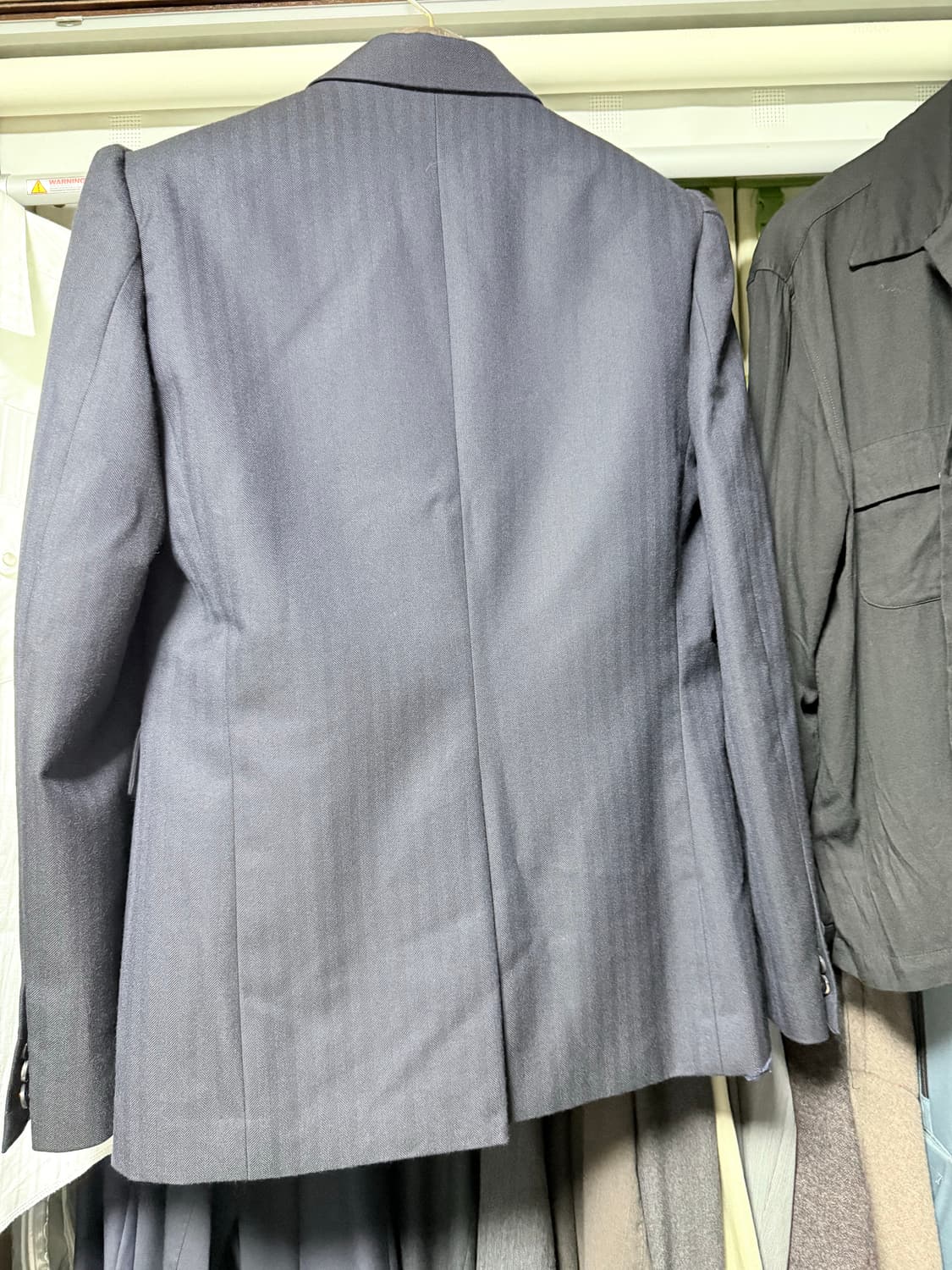 드리스반노튼 로밧 헤링본 더블 자켓 상품이미지4