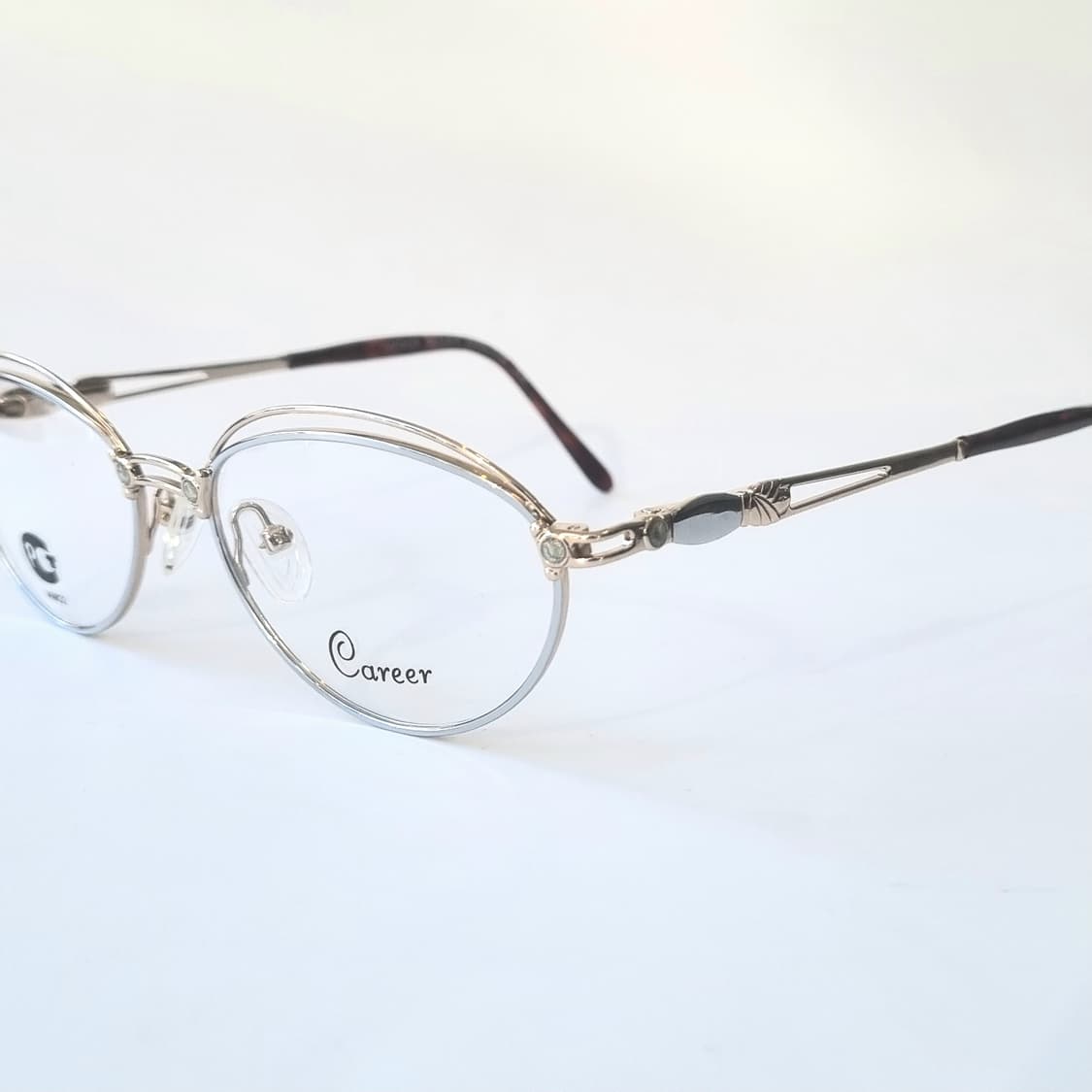 데드스탁 온테 오벌 큐빅 골드 포인트 안경테 1332 상품이미지1