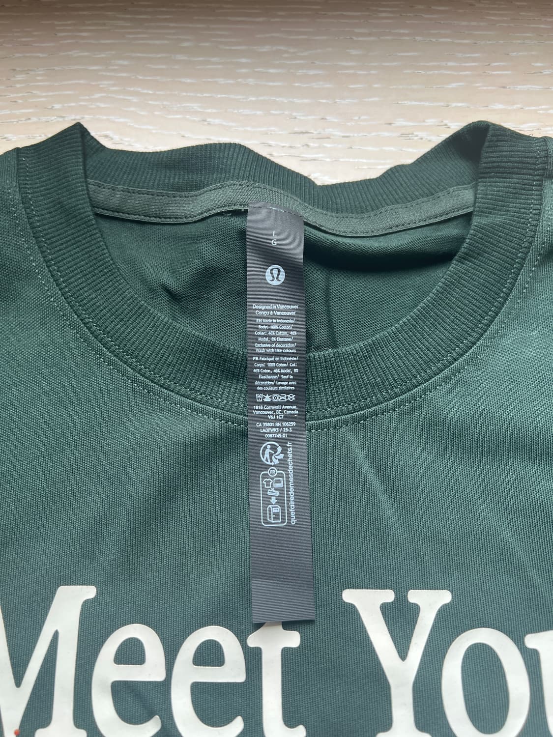 룰루레몬 헤비웨이트 코튼 그래픽 티셔츠 L 상품이미지5