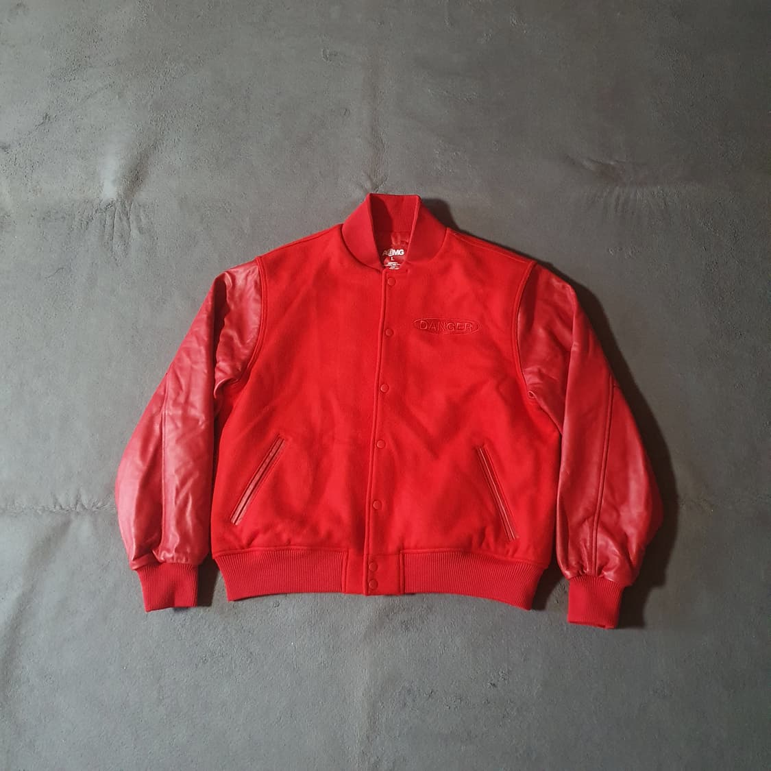 사이먼도미닉 화기엄금 레더 울 바시티 자켓 L 110 상품이미지5