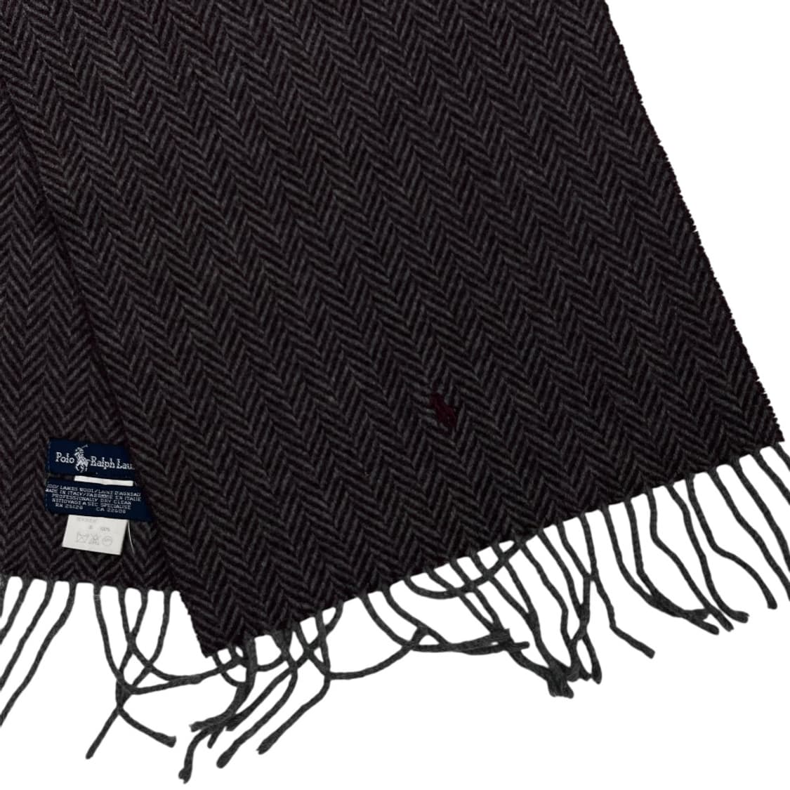 폴로 랄프로렌 브라운포니 단가라 머플러 상품이미지5