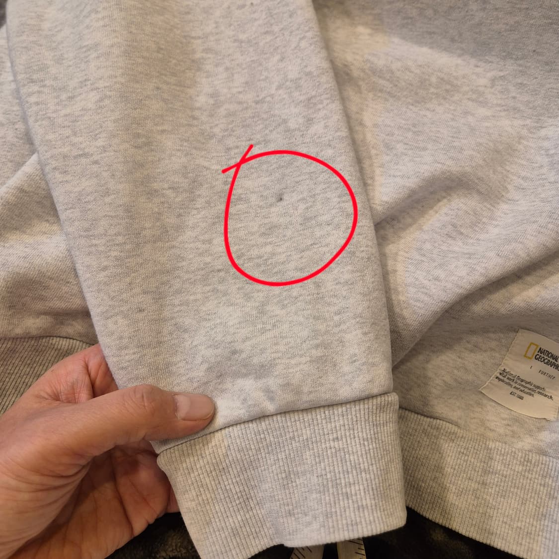 2XL 내셔널지오그래픽 오트밀 맨투맨  상품이미지6