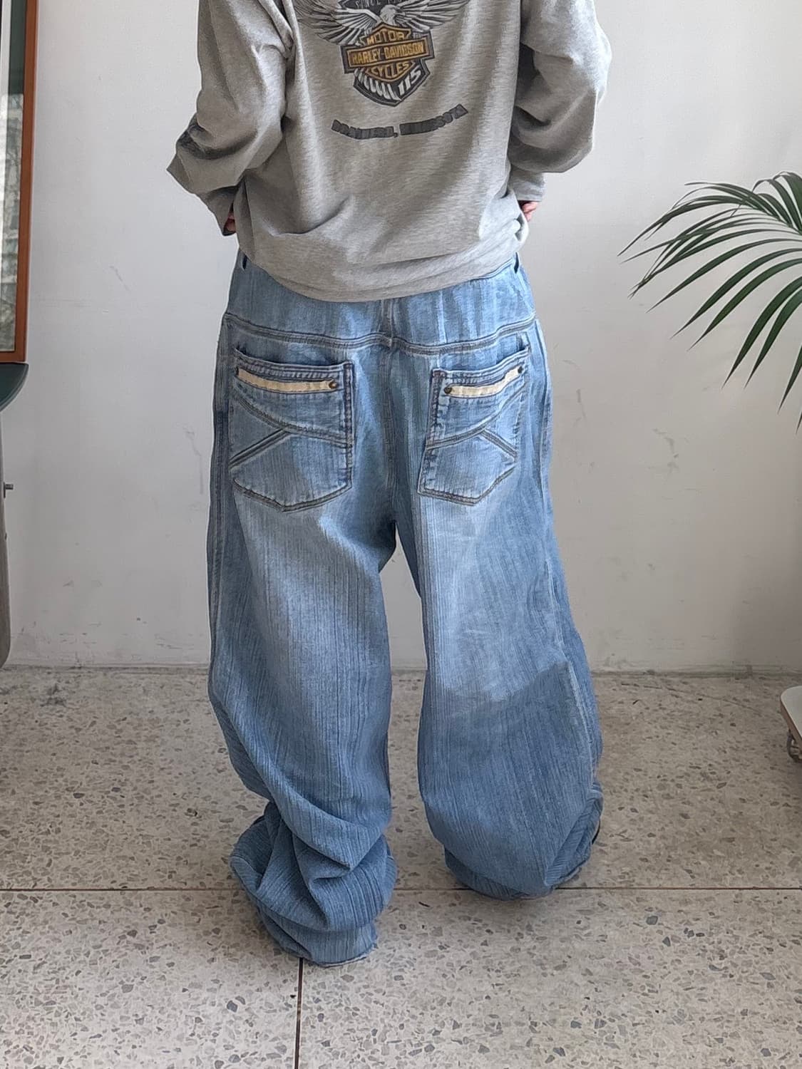 90s’빈티지 자수 힙합팬츠 상품이미지1