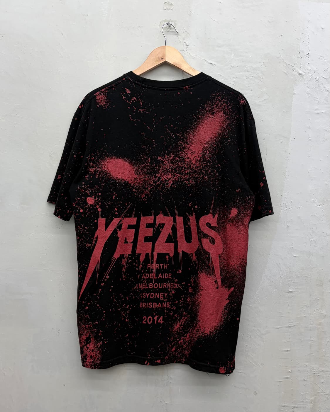 Yeezus 해골 프린팅 반팔 티셔츠 상품이미지4