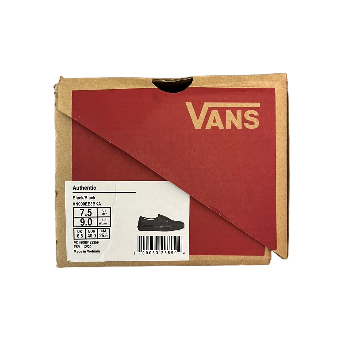 반스 어센틱 올블랙 255 새상품 상품이미지5